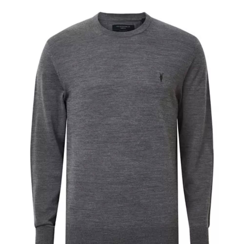 All Saints Mens Merino Wool Sweater